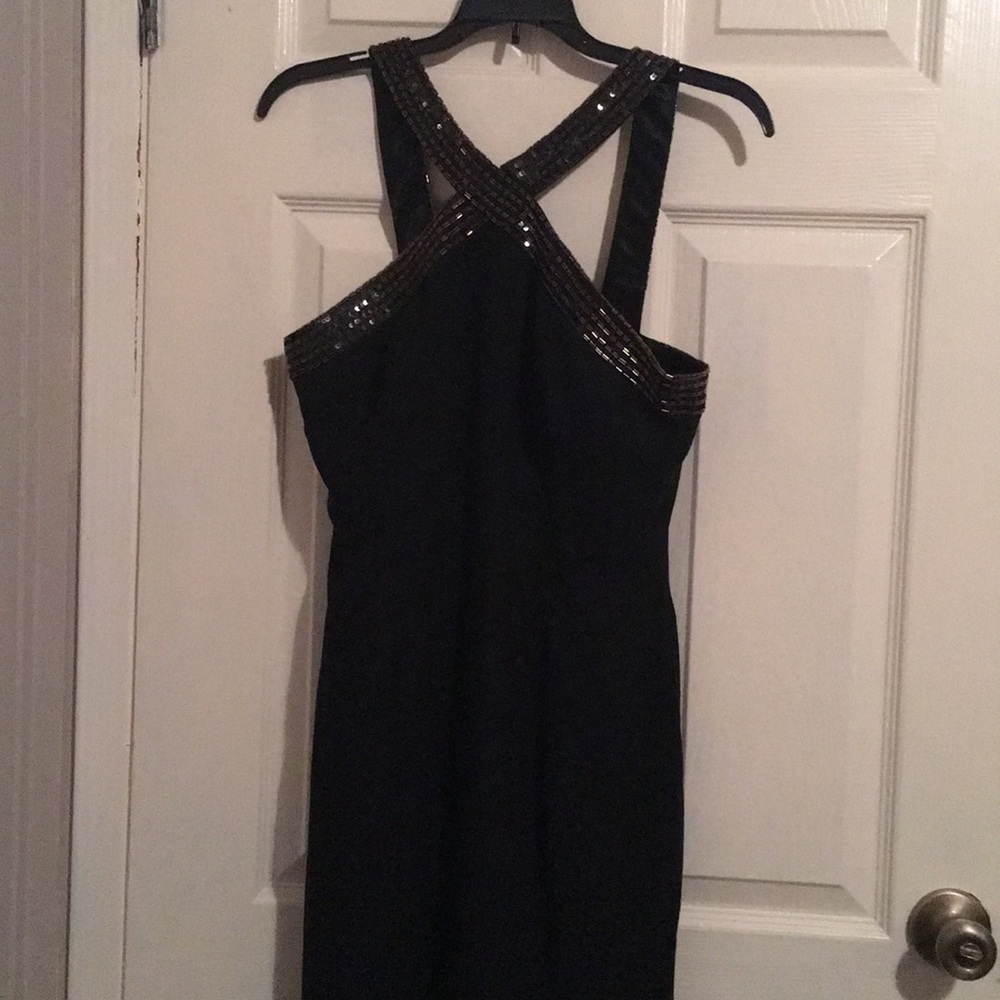 Special Occassion black dress with sequence detail